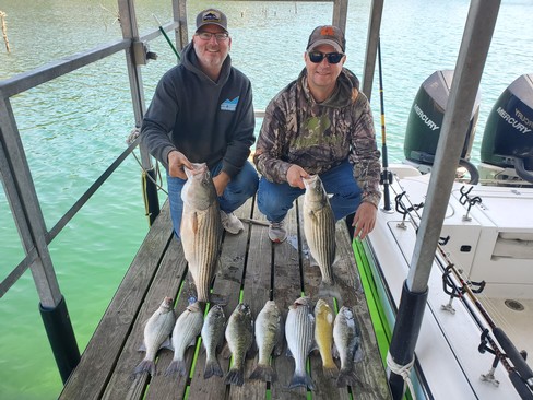 Beaver Lake Striped Bass Fishing Report: 04/13/2024 - Guided Striper Fishing
